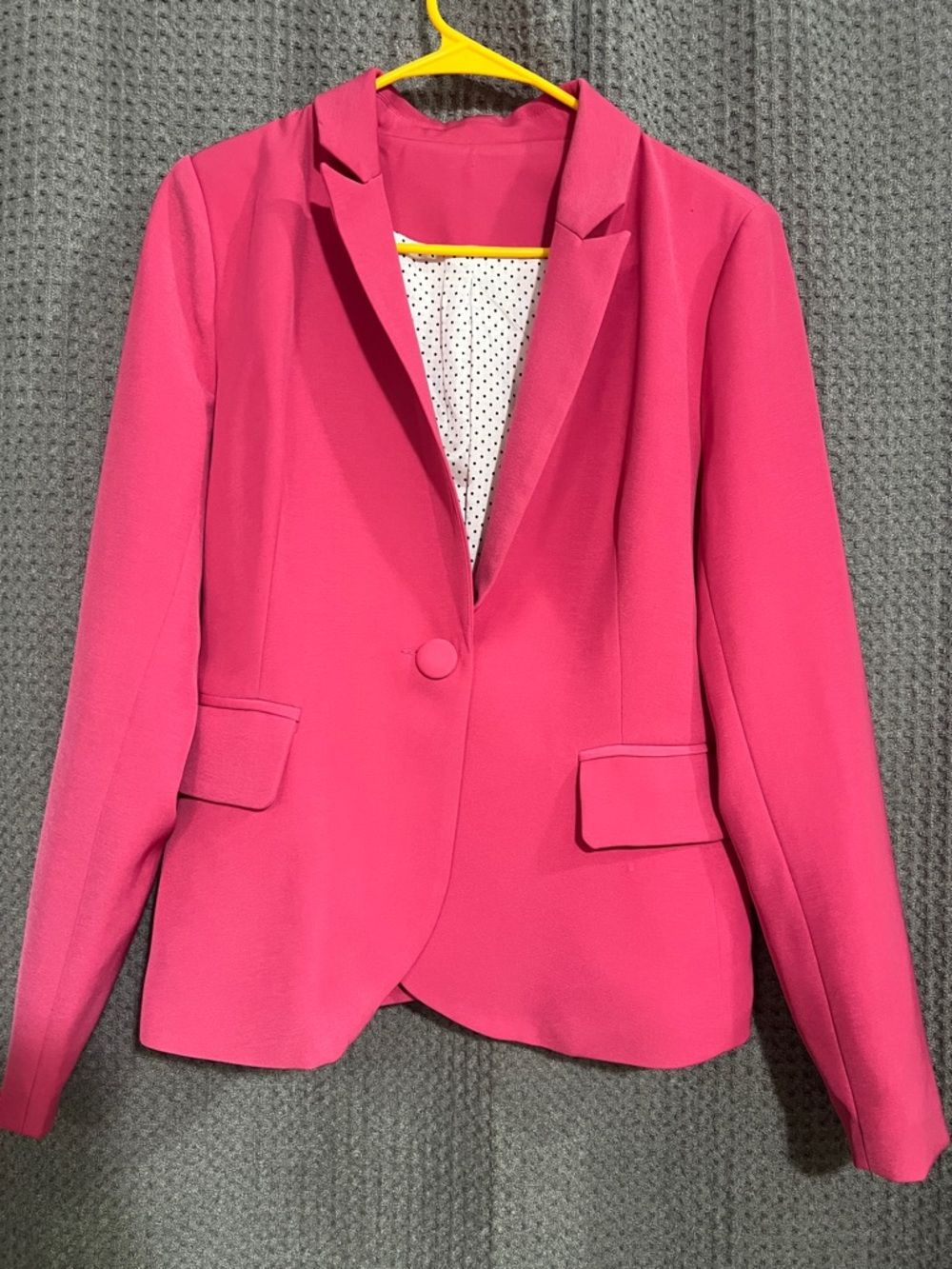 Tailored Fuchsia Women’s Blazer - Single-Button Suit Jacket